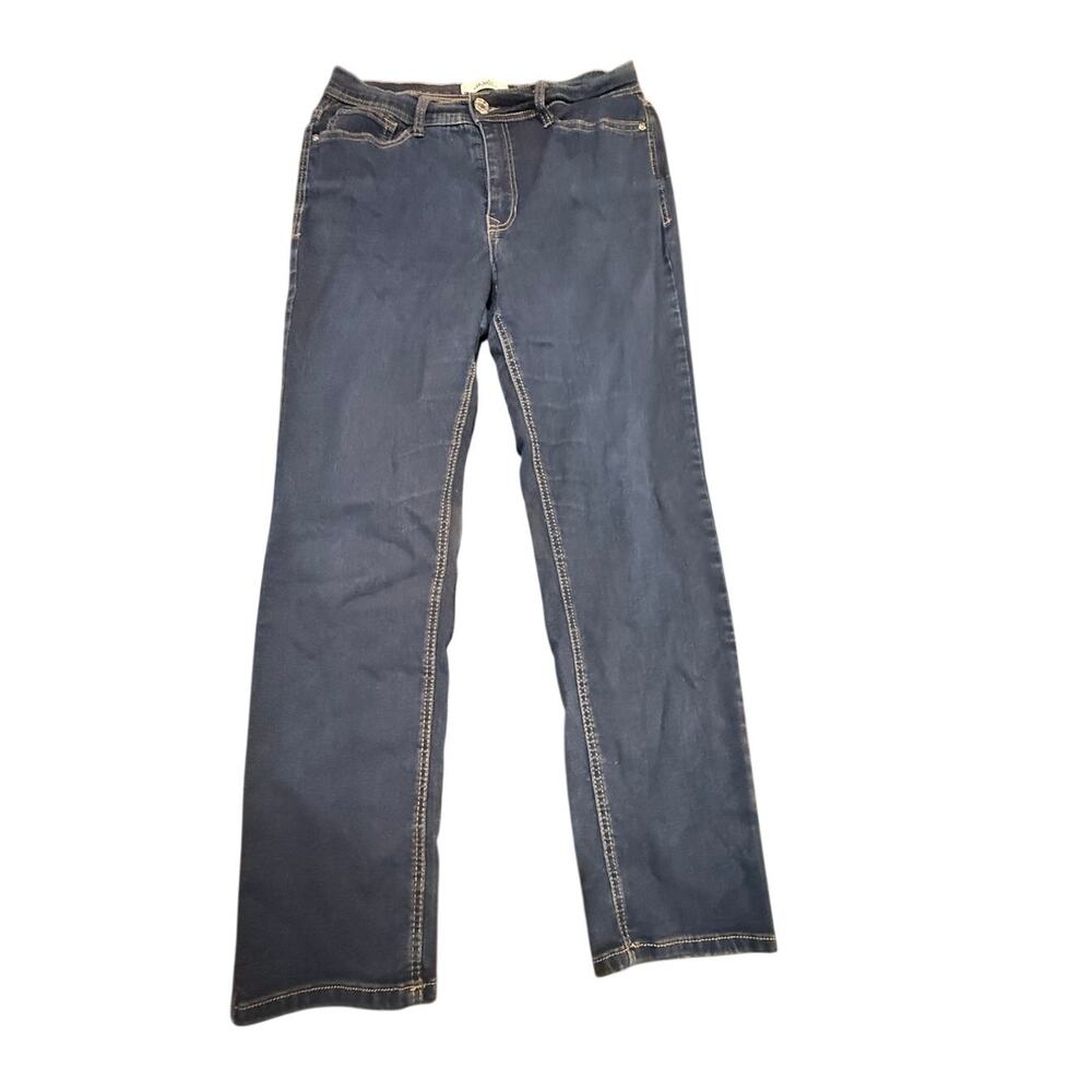 Angels Forever Young Women's Blue Straight Leg Stretch Denim Jeans Size 12